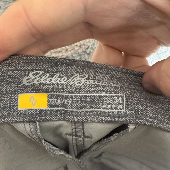 Eddie Bauer Shorts Mens 34 Gray Stretch Lightweight Hiking Outdoor - Picture 5 of 7